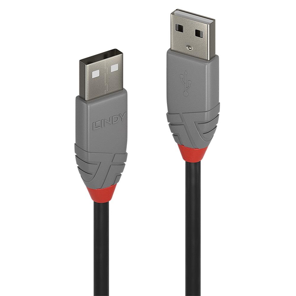  - Incom Group
 4002888366946 Kabel USB 2.0 LINDY Type A Cable, Anthra Line 3m Black