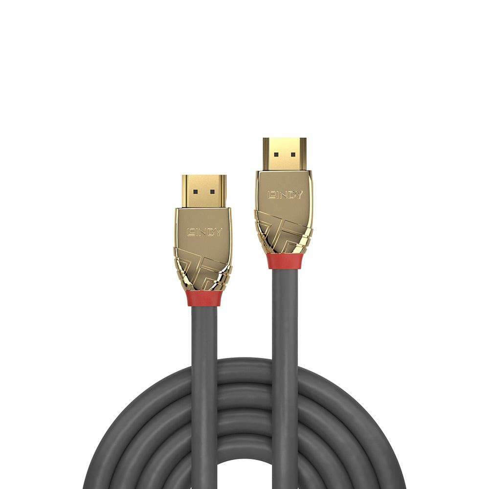  - Incom Group
 4002888378642 Kabel HDMI 2.0 LINDY High Speed M/M 5m szary/gold