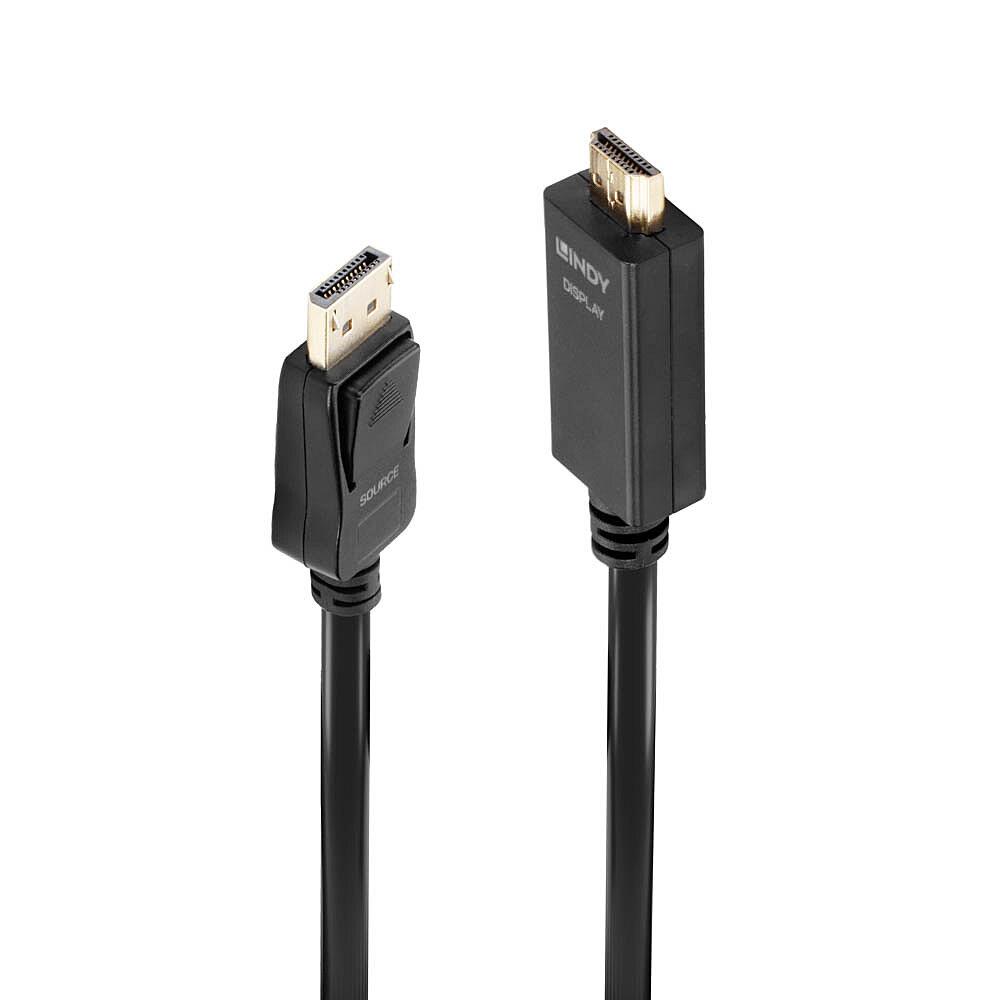 Kabel adapter LINDY DisplayPort - HDMI M/M 10.2G 3m czarny 4K UHD 30Hz 4002888369237  - Incom Group
