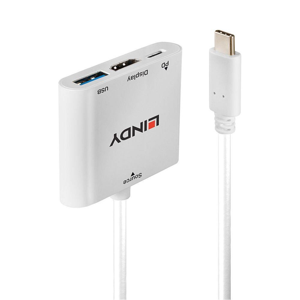 Konwerter LINDY USB-C na HDMI USB-A Power Delivery 4002888432740  - Incom Group
