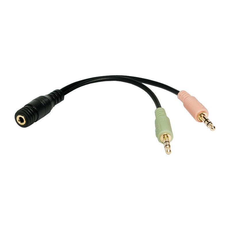 Adapter audio stereo LogiLink CA0020 3,5mm jack (F) > 2x 3,5mm jack (M)  - Incom Group
 4052792028805