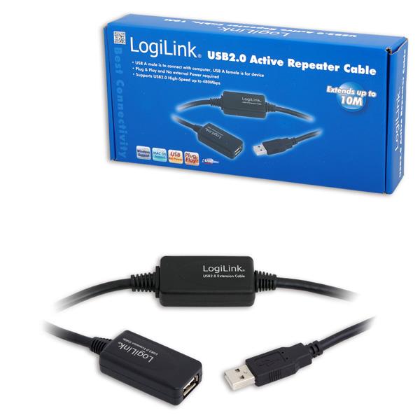  - Incom Group
 4052792008340 Kabel USB LogiLink UA0143 USB 2.0, aktywny wzmacniacz, 10m