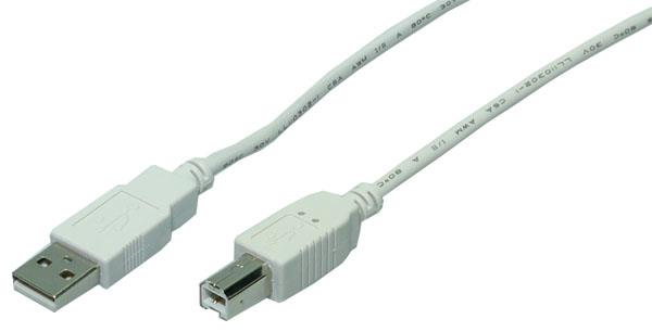 4260113560303 Kabel USB2.0 LogiLink CU0007 A/B 2m  - Incom Group
