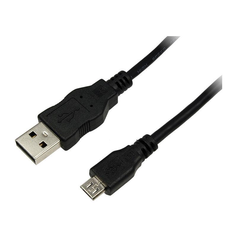 4052792001624 Kabel USB 2.0 LogiLink CU0058 USB A > USB B micro 1m  - Incom Group
