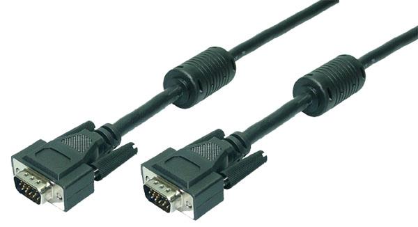 Kabel VGA LogiLink CV0003 VGA 2x Ferryt, 5m 4260113560204  - Incom Group
