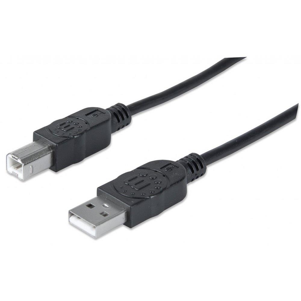  - Incom Group
 Kabel Manhattan USB 2.0 AM-BM do drukarki, ekaranowany 1m czarny 0766623306218