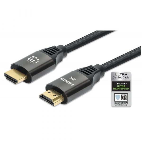 Kabel Manhattan HDMI 2.1 Ultra High Speed z Ethernet 1m 8K*60Hz Oplot  - Incom Group
 0766623355933