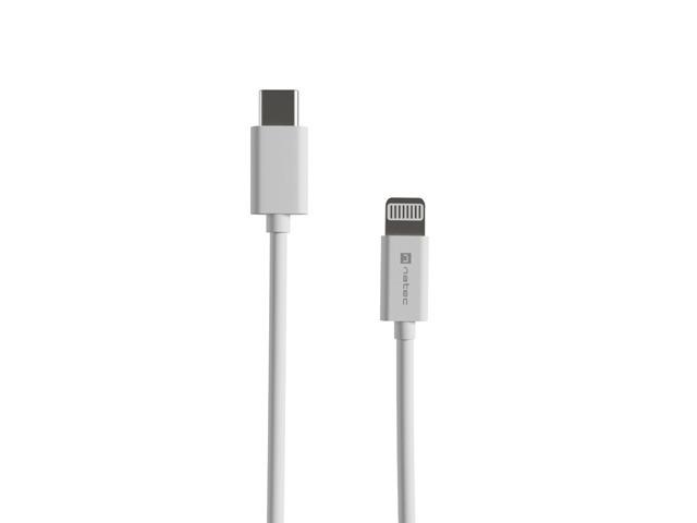 Kabel Natec Prati iPhone / Lightning -> USB-C 1m MFI Biały  - Incom Group
 5901969444315