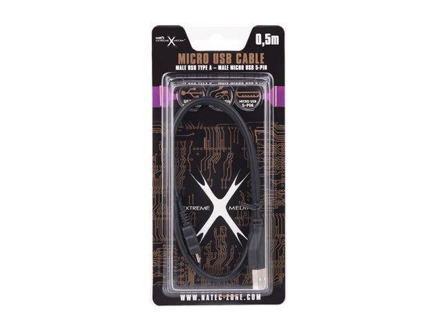  - Incom Group
 Kabel Natec USB micro AM-MBM5P 2.0 0,5m Extreme Media (blister) 5908257126014