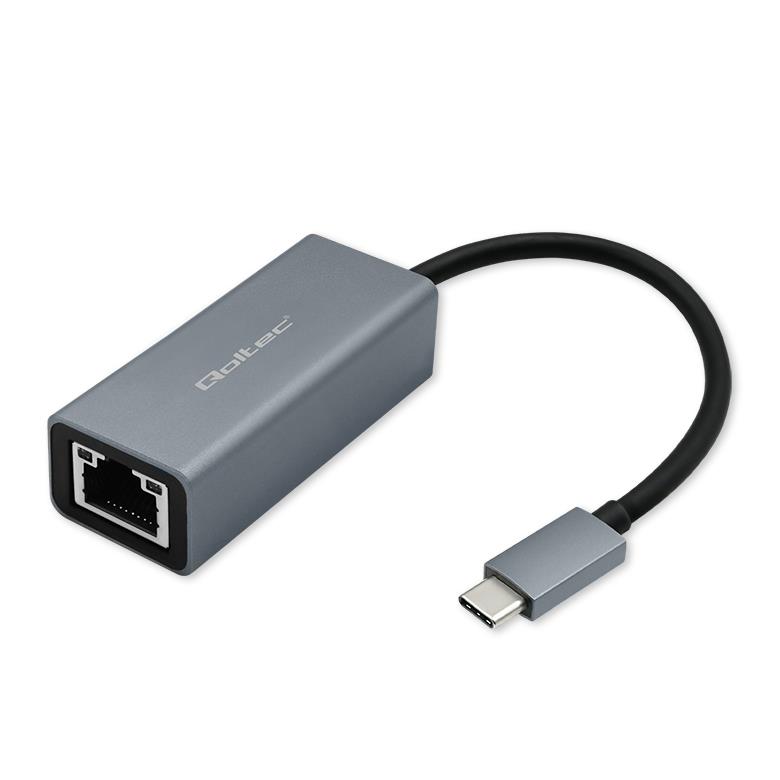 5901878503523  - Incom Group
 Kabel adapter Qoltec USB-C na RJ45 Ethernet | 1000Mb/s | Aluminiowa obudowa