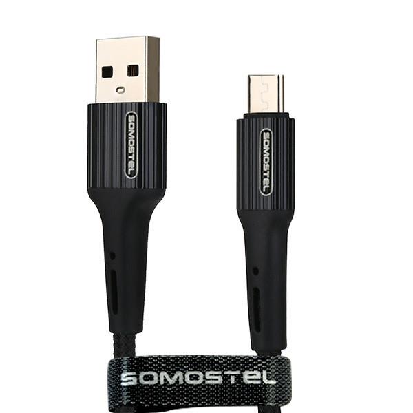  - Incom Group
 Kabel Somostel SMS-BW06 micro USB 3.6A Quick Charger QC 3.0 1m Powerline czarny 5902012966716