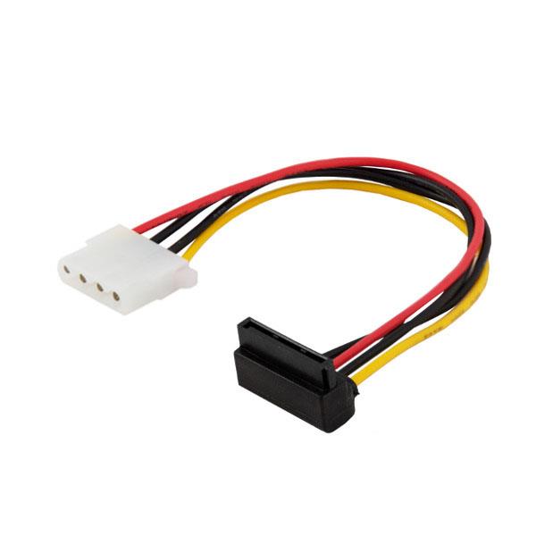 Kabel zasilający Savio AK-42 Molex 4pin F - SATA 15 pin F Kątowy 5901986045939  - Incom Group
