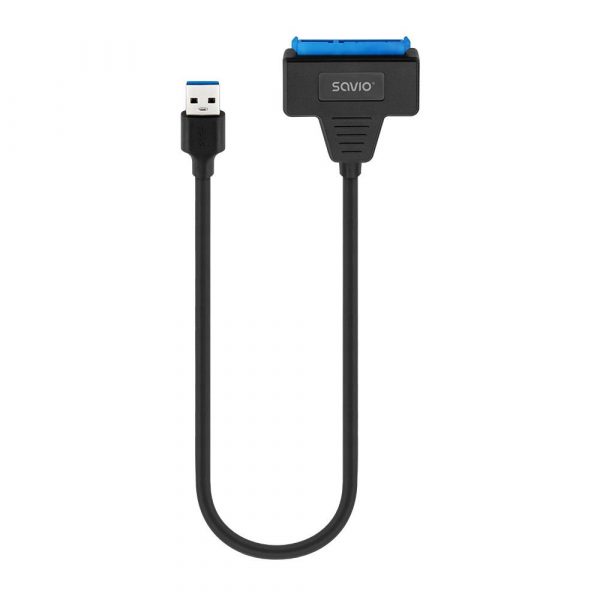 5901986048428 Kabel adapter SAVIO AK-68 USB-A 3.1 Gen 1 (M) - SATA (F) do dysków 2.5"  - Incom Group
