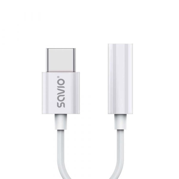 Kabel adapter Savio AK-51 USB-C - Mini Jack 3,5mm (F), Huawei, Oppo, Xiaomi  - Incom Group
 5901986047506