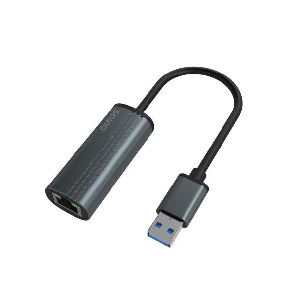 Kabel adapter Savio AK-55 USB-A 3.1 GEN 1 do RJ-45 Gigabit Ethernet  - Incom Group
 5901986047742