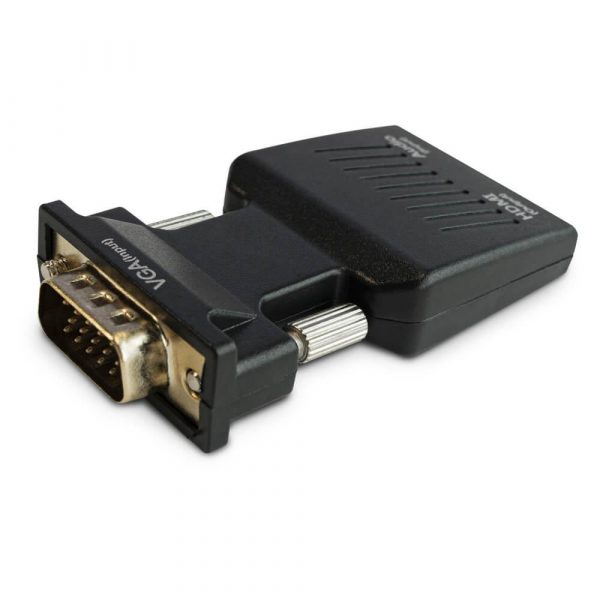 Konwerter VGA do HDMI, Audio, Full HD SAVIO CL-145 VGA (M) + minijack (F) - HDMI FULL HD/1080p 60Hz  - Incom Group
 5901986046158