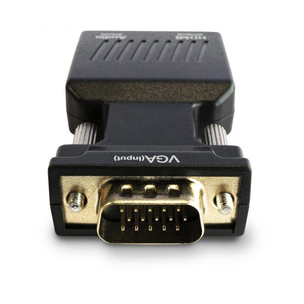 Konwerter VGA do HDMI, Audio, Full HD SAVIO CL-145 VGA (M) + minijack (F) - HDMI FULL HD/1080p 60Hz 5901986046158  - Incom Group
