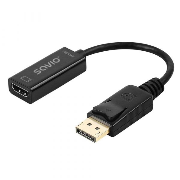  - Incom Group
 5901986048138 Kabel adapter SAVIO AK-62 DisplayPort (M) v1.2 - HDMI A (F) v1.4, 4K