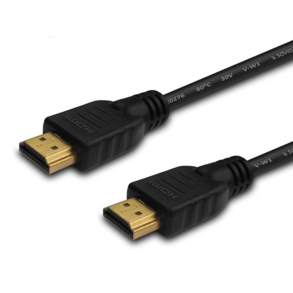 Kabel HDMI Savio CL-01 1,5m, czarny, złote końcówki, v1.4 5902768707076  - Incom Group
