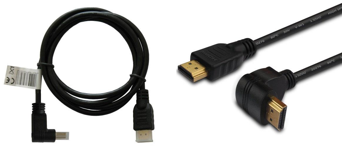 5902768707120  - Incom Group
 Kabel HDMI Savio CL-04  1,5m, czarny, KĄTOWY, złote końcówki, v1.4 high speed, ether