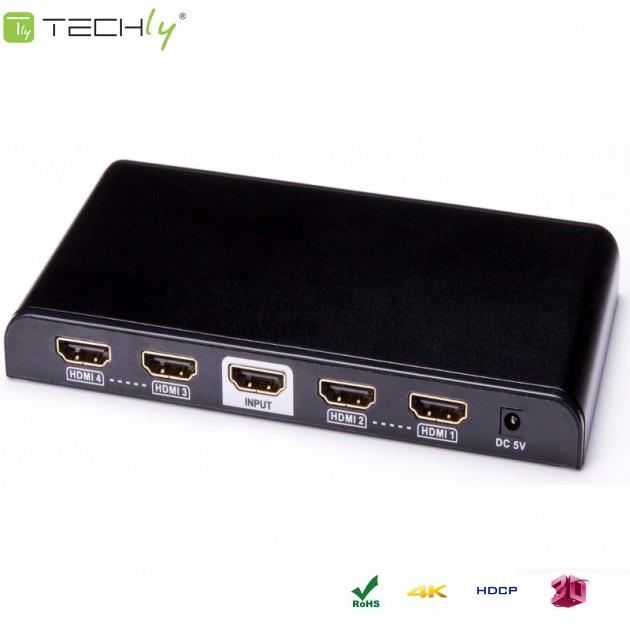  - Incom Group
 8057685306653 Rozdzielacz / Splitter Techly HDMI 1/4 Ultra HD, 3D