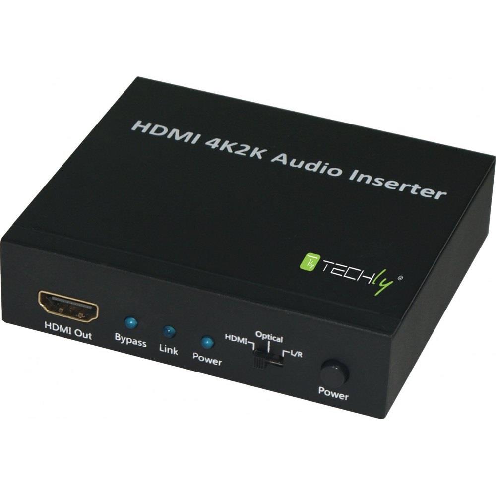 Przełącznik Techly HDMI 2K4K AUDIO INSERTER HDMI/TOSLINK/AUDIO STEREO L/R 8051128103687  - Incom Group
