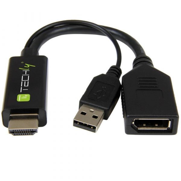  - Incom Group
 Konwerter/Adapter Techly HDMI z zasilaniem USB / DisplayPort 4K*60Hz 8059018362589