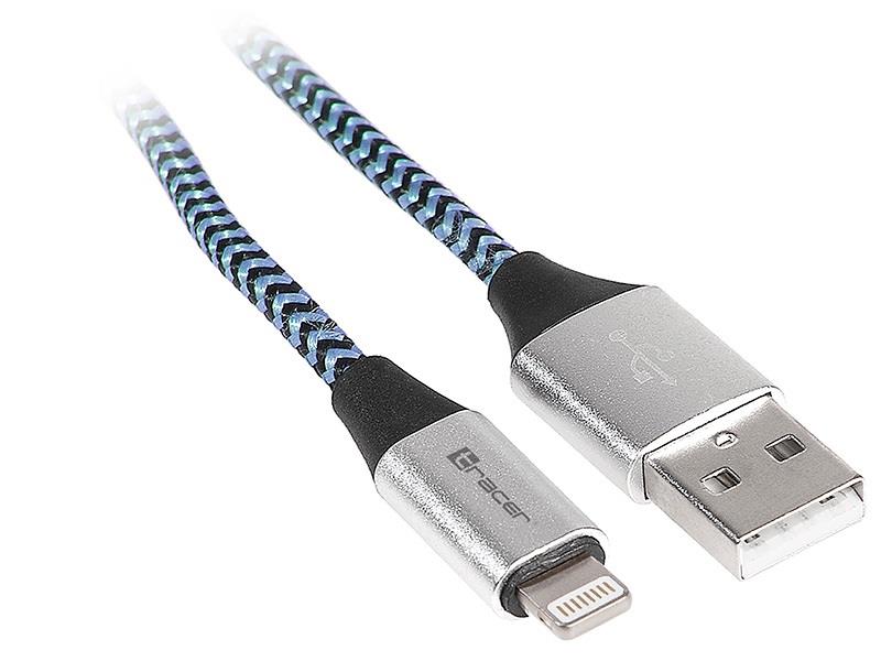 5907512863374  - Incom Group
 Kabel Tracer USB 2.0 iPhone AM - Lightning 1m czarno-niebieski