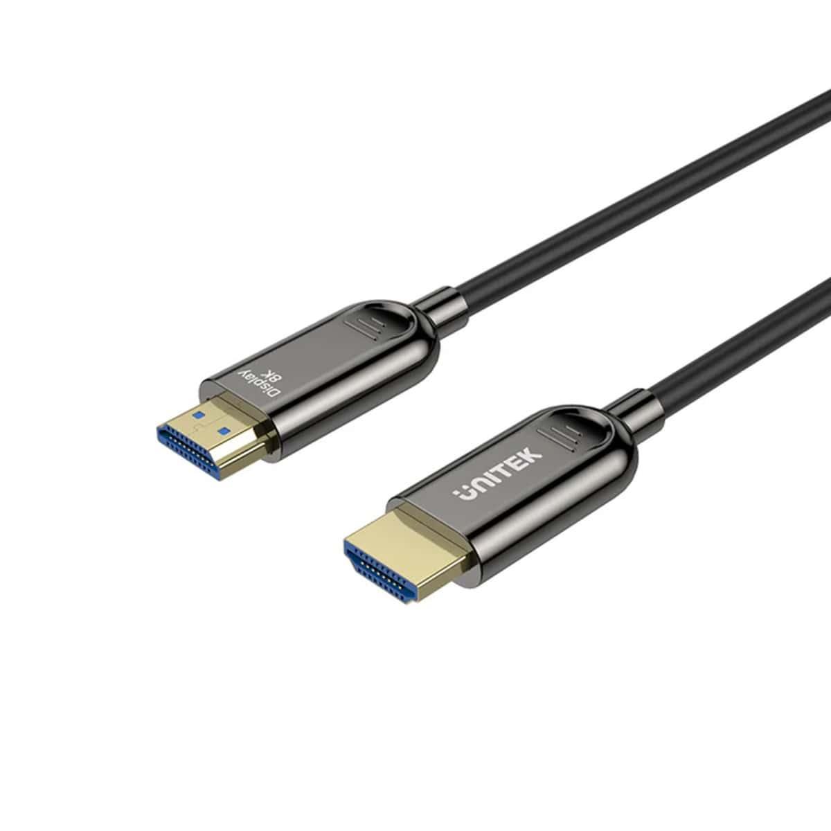 4894160053138 Kabel Optyczny HDMI Unitek C11085GY01-20M v2.1 AOC, 8K, UHD, 120Hz M/M 30m  - Incom Group
