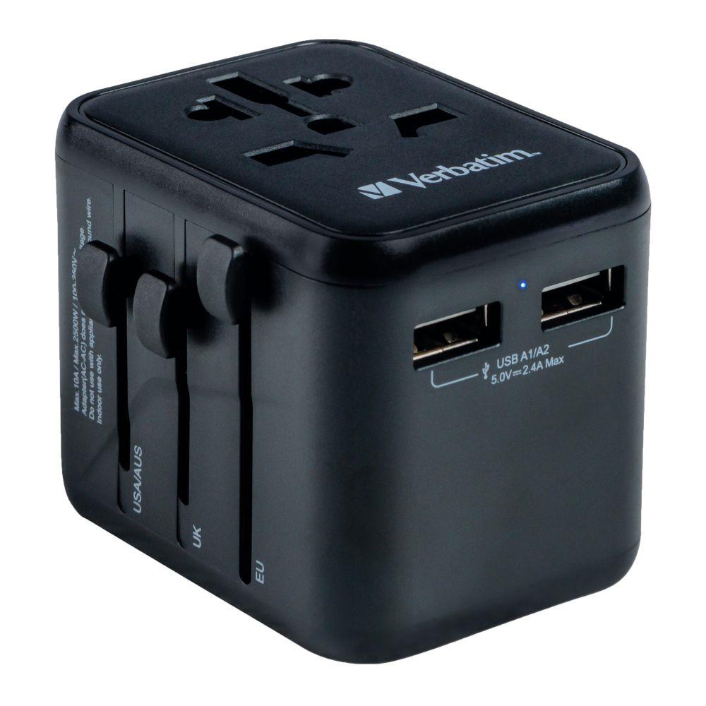  - Incom Group
 Adapter podróżny Verbatim UTA-01 globalny 2xUSB 12W 0023942495437