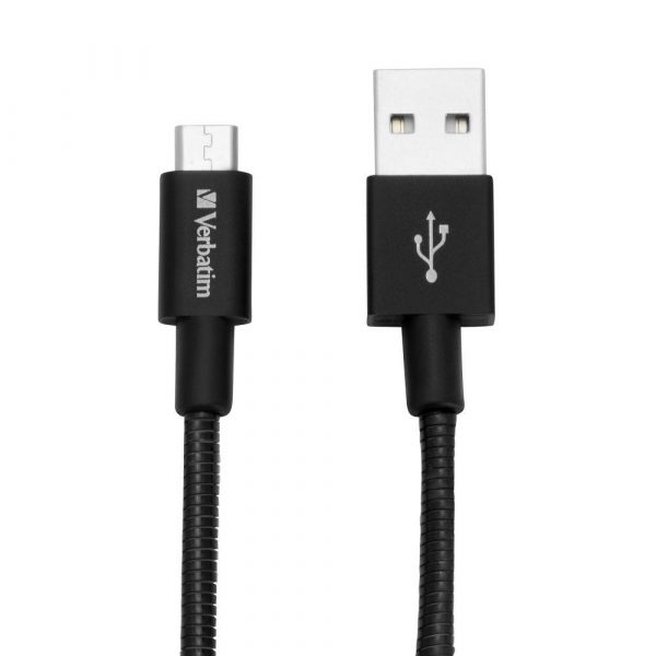 0023942488668 Kabel Verbatim micro USB-B(M) - USB-A(M) 0,3m czarny  - Incom Group
