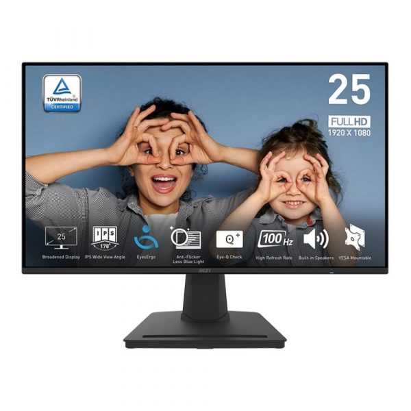 Monitor MSI 24,5" PRO MP252 HDMI DP głośniki  - Incom Group
 4711377156417