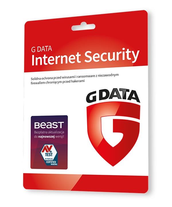  - Incom Group
 Oprogramowanie GDATA Internet Security 1PC 1rok karta-klucz 5901466005811