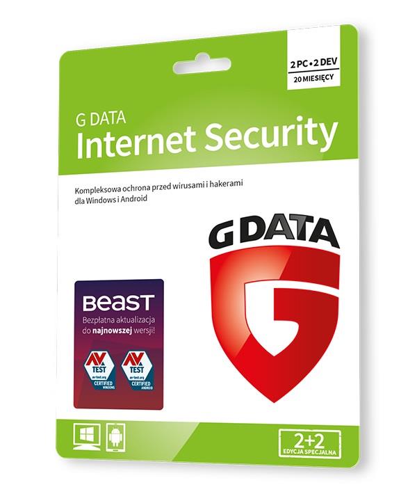  - Incom Group
 5901466005880 Oprogramowanie GDATA Internet Security 2+2 20m-cy karta-klucz