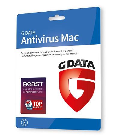 Oprogramowanie GDATA Antivirus Mac 1 stanowisko 1rok karta-klucz 5901466006146  - Incom Group
