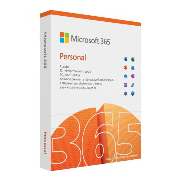 0196388209279  - Incom Group
 Oprogramowanie Microsoft 365 Personal PL P10 1Y 1User/5Devices Win/Mac Medialess Box