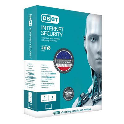 Oprogramowanie ESET Internet Security dla 1 komputera, 12 m-cy, BOX 5907758065044  - Incom Group
