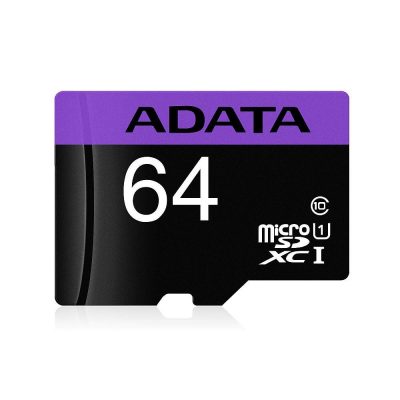 4713435796849  - Incom Group
 Karta pamięci ADATA microSDXC Premier 64GB UHS-I Class 10 + adapter