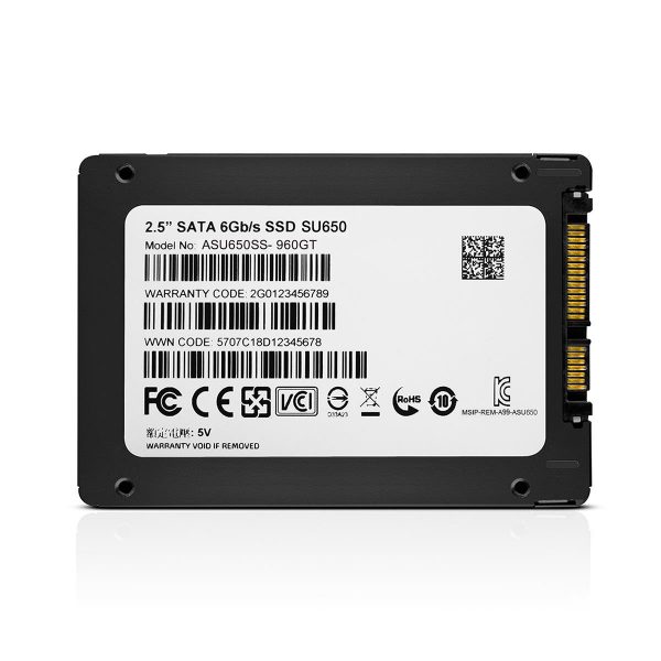 4711085931511 Dysk SSD ADATA Ultimate SU650 256GB 2,5" SATA3 (520/450 MB/s) 7mm, 3D NAND  - Incom Group
