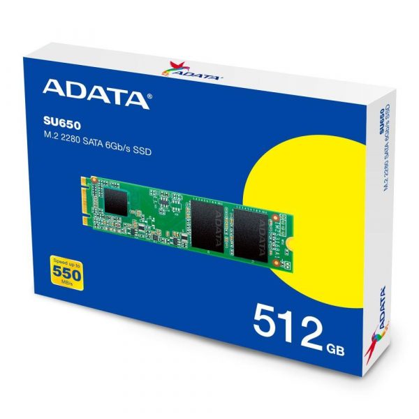  - Incom Group
 Dysk SSD ADATA Ultimate SU650 512GB M.2 2280 (550/510 MB/s) 3D NAND 4711085936011