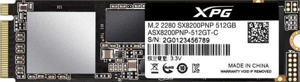 Dysk SSD ADATA XPG SX8200 PRO 512GB M.2 PCIe NVMe (3350/2350 MB/s) 2280, 3D TLC NAND 4713218469458  - Incom Group
