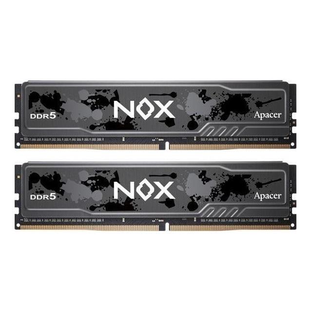 Pamięć DDR5 Apacer NOX 32GB (2x16GB) 5200MHz CL40 1,25V Black 4712389909640  - Incom Group
