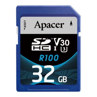 Karta pamięci SDHC Apacer R100 32GB (100/80 MB/s) Class 10 UHS-I U3 V30  - Incom Group
 4712389917324