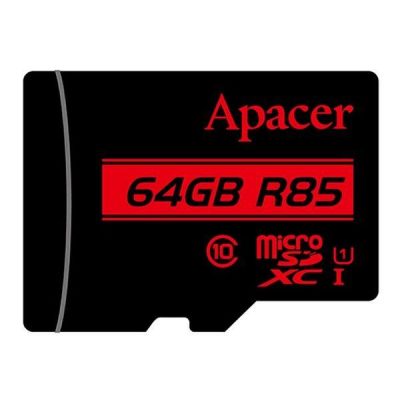 Karta pamięci microSDXC Apacer R85 64GB (85/10 MB/s) Class 10 U1 BULK  - Incom Group
 