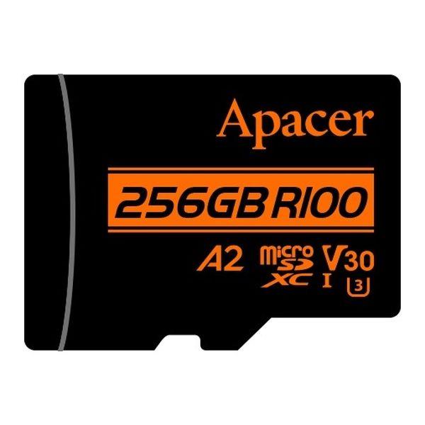 4712389917577 Karta pamięci microSDXC Apacer R100 256GB (100/80 MB/s) Class 10 UHS-I U3 V30 A2 + Adapter  - Incom Group
