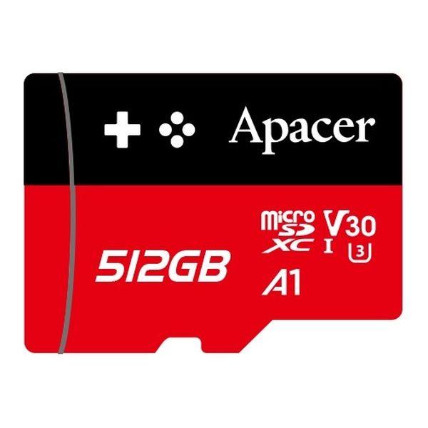 4712389919670 Karta pamięci microSDXC Apacer Gaming 512GB (100/80 MB/s) Class 10 UHS-I U3 V30 A1  - Incom Group
