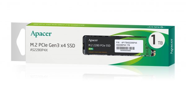 4712389919045 Dysk SSD Apacer AS2280P4X 1TB M.2 PCIe NVMe Gen3 x4 2280 (2100/1700 MB/s)  - Incom Group
