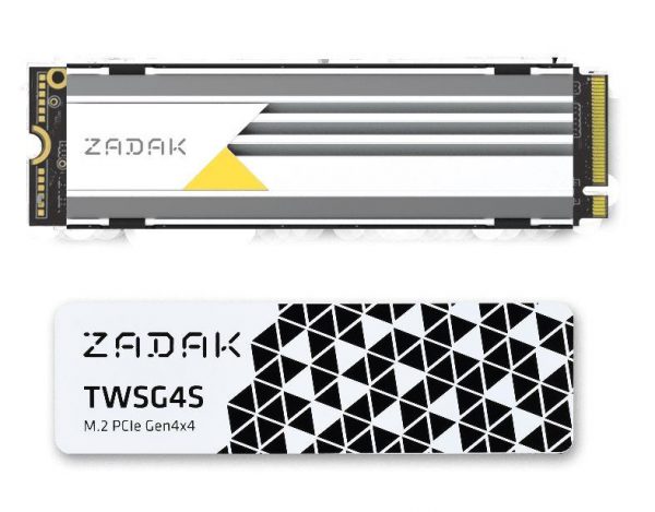 Dysk SSD Apacer ZADAK TWSG4S 1TB M.2 PCIe NVMe Gen4 x4 2280 (7400/6400 MB/s) 3D NAND 4712389919915  - Incom Group
