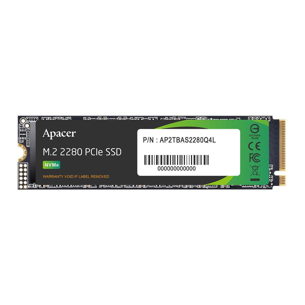 4712389920355 Dysk SSD Apacer AS2280Q4L 1TB M.2 PCIe Gen4x4 2280 (3600/3000 MB/s) 3D NAND  - Incom Group
