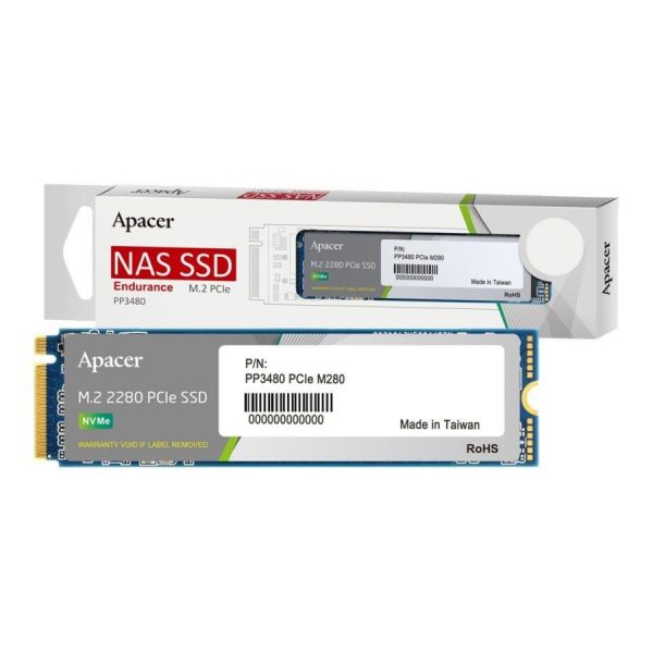  - Incom Group
 Dysk SSD Apacer PP3480 1TB M.2 PCIe NVMe Gen3 x4 2280 (2450/2000 MB/s), TLC 3D NAND 4712389918635